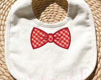 Bow Tie Applique Embroidery Design, Bow Tie outline Machine Embroidery File, Digital Download