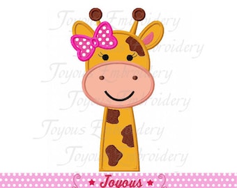 Giraffe Applique,Giraffe Embroidery Design,Giraffe head applique,Girl Giraffe Design,Zoo animal applique design NO:2356