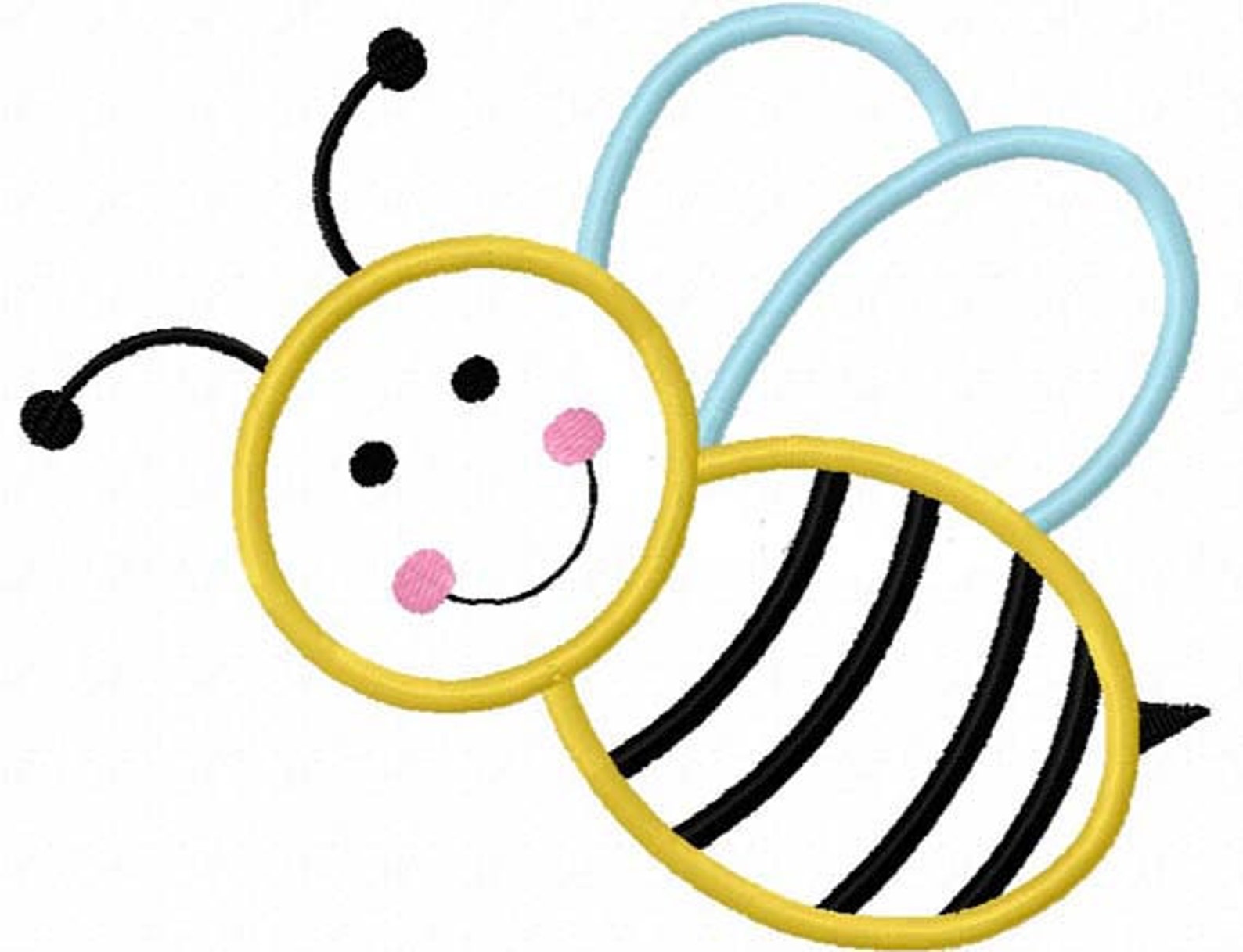 Instant Download Bumble bee Applique Machine Embroidery Design Etsy