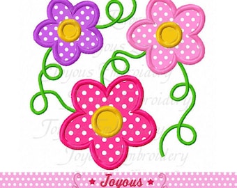 Bloemenborduurwerk, bloemen appliqué, machineborduurontwerp, Instant download NO:2314