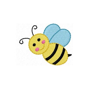 Biene Maschinenstickerei Design-Tier Stickdatei-Mini Füllstiche Design-Frühling Maschinenstickdatei