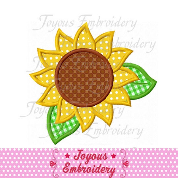 Sunflower Applique Embroidery Design,Machine embroidery,sunflower applique design,Sunflower embroidery NO:2598