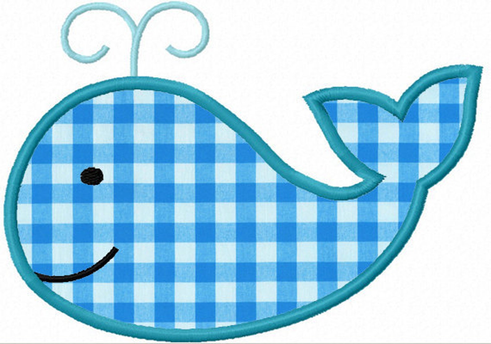 Instant Download Whale Applique Machine Embroidery Design Etsy