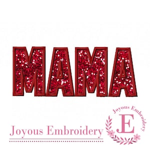 MAMA Applique Design,Mama Embroidery Design,Machine Embroidery File,Joyous Embroidery