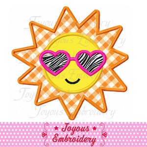 Summer Applique,Sun Applique,Sun Embroidery,Machine Embroidery Design NO:2158