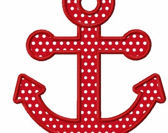 Instant Download Anchor Applique Machine Embroidery Design NO:1160
