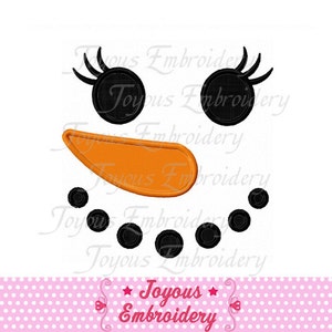 Snowman Face  Embroidery Design,Snowman for girls Applique Embroidery,Winer Machine Embroidery Design NO:1419