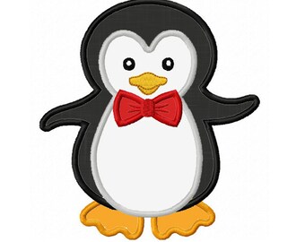 Penguin Applique Machine Embroidery,Zoo Animal applique,Birthday Boy applique embroidery design,Instant download embroidery designNO:1321