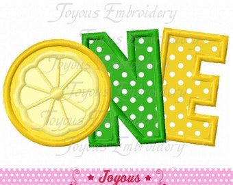 Lemon ONE Applique,Lemon Applique,ONE Machine Embroidery Design,Instant Download Embroidery File NO:2488