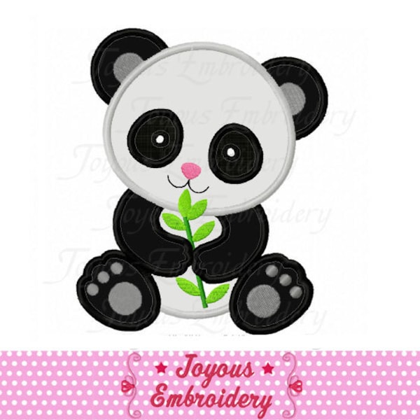 Panda Applique bordado diseño, Panda Applique, Diseño de bordado de Panda, Diseño de bordado de la máquina NO:2005