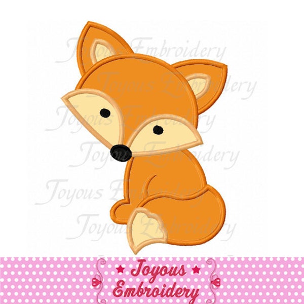 Fox Applique Machine Embroidery Design,Zoo Applique,Animal applique,Fox embroidery design,instant download design NO:2049