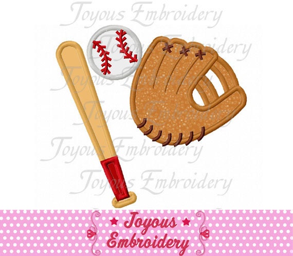 Baseball Embroidery,baseball Glove Applique,machine Embroidery