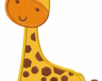 Giraffe Applique Embroidery Design,Giraffe Machine  embroider design,Animal applique design NO:1260