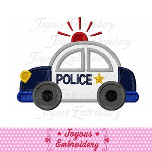 Police car Applique Machine Embroidery Design,Birthday applique,Police embroidery,instant download design NO:1915