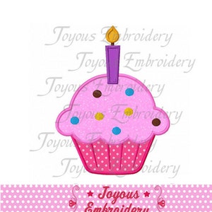 Birthday Cake Applique Embroidery Design-Machine Embroidery file Instant Download