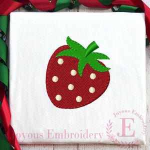 Strawberry Embroidery Design-Cute Fruit Embroidery-Sweet Summer Time Embroidery Design-Berry Embroidery-Machine Embroidery File
