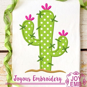 Cactus Ricamo Design, Cactus applique design, Applicazioni ragazze, Ricamo macchina ragazze,File di download istantaneo NO:2598