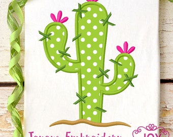 Cactus Embroidery Design,Cactus applique design,Girls applique,Girls Machine embroidery,Instant download file NO:2598