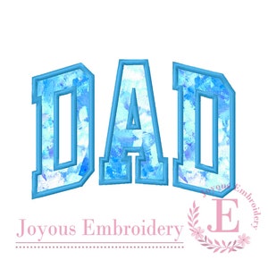 DAD Applique Embroidery,Dad Sweatshirt Embroidery Design,Machine Embroidery File