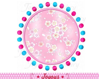 Instant Download Circle with dots Applique Embroidery Design NO:2067