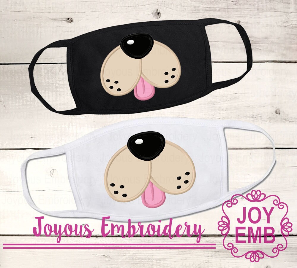 Instant Download Dog Face Applique Machine Embroidery - Etsy Denmark