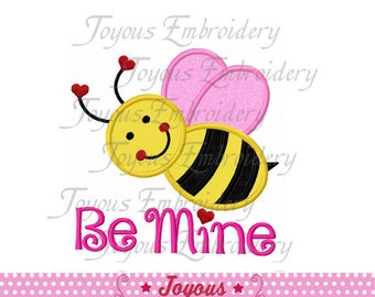 Instant Download Valentine's day  Bee Mine Applique Machine Embroidery Design NO:1456