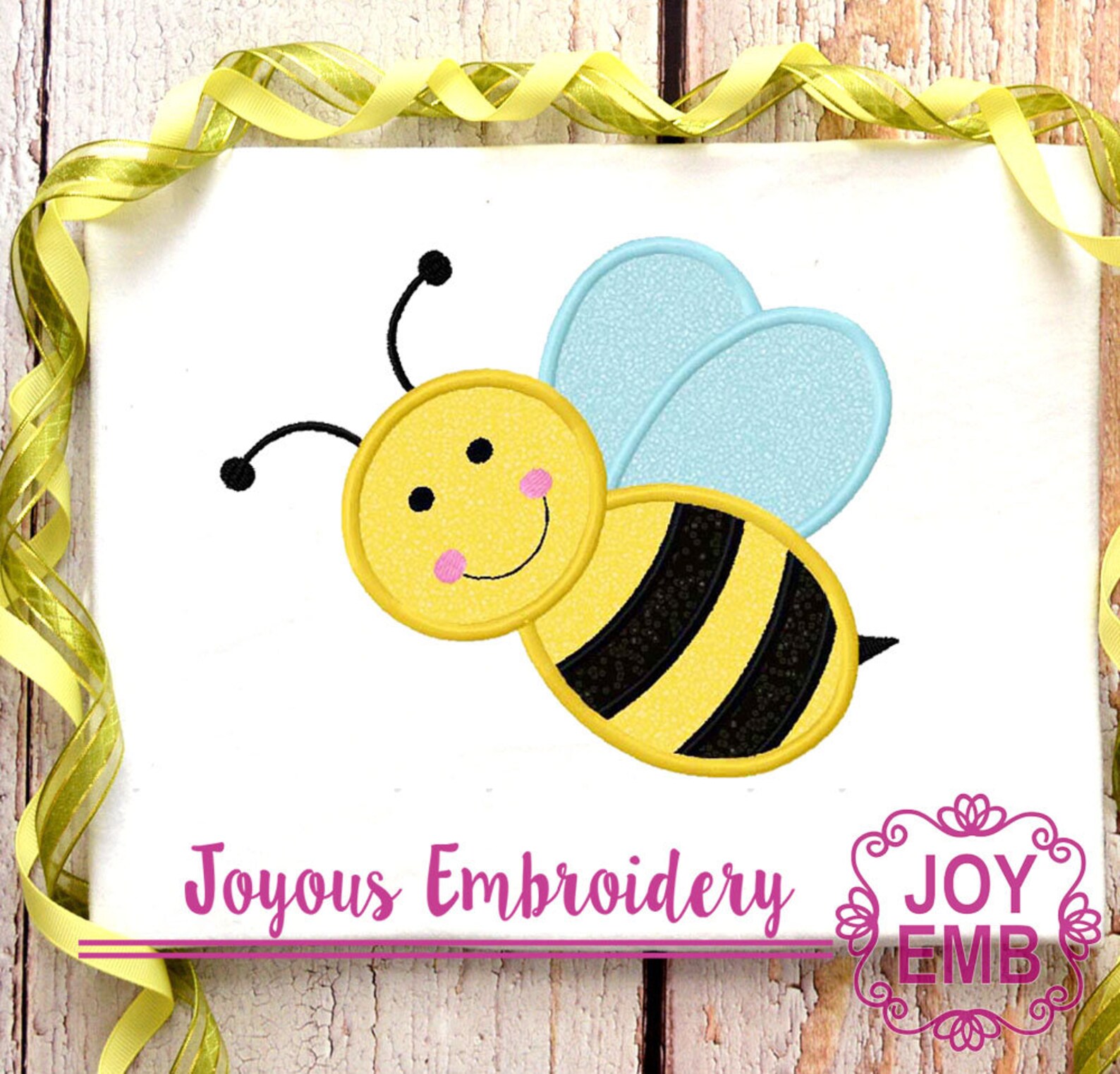 Instant Download Bumble Bee Applique Machine Embroidery Design NO:1131 ...
