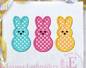 Diseño de bordado a máquina de conejitos - Archivo de bordado de conejito de Pascua - Diseño de bordado de Pascua - Bordado de sudadera de Pascua - Feliz Pascua DIY