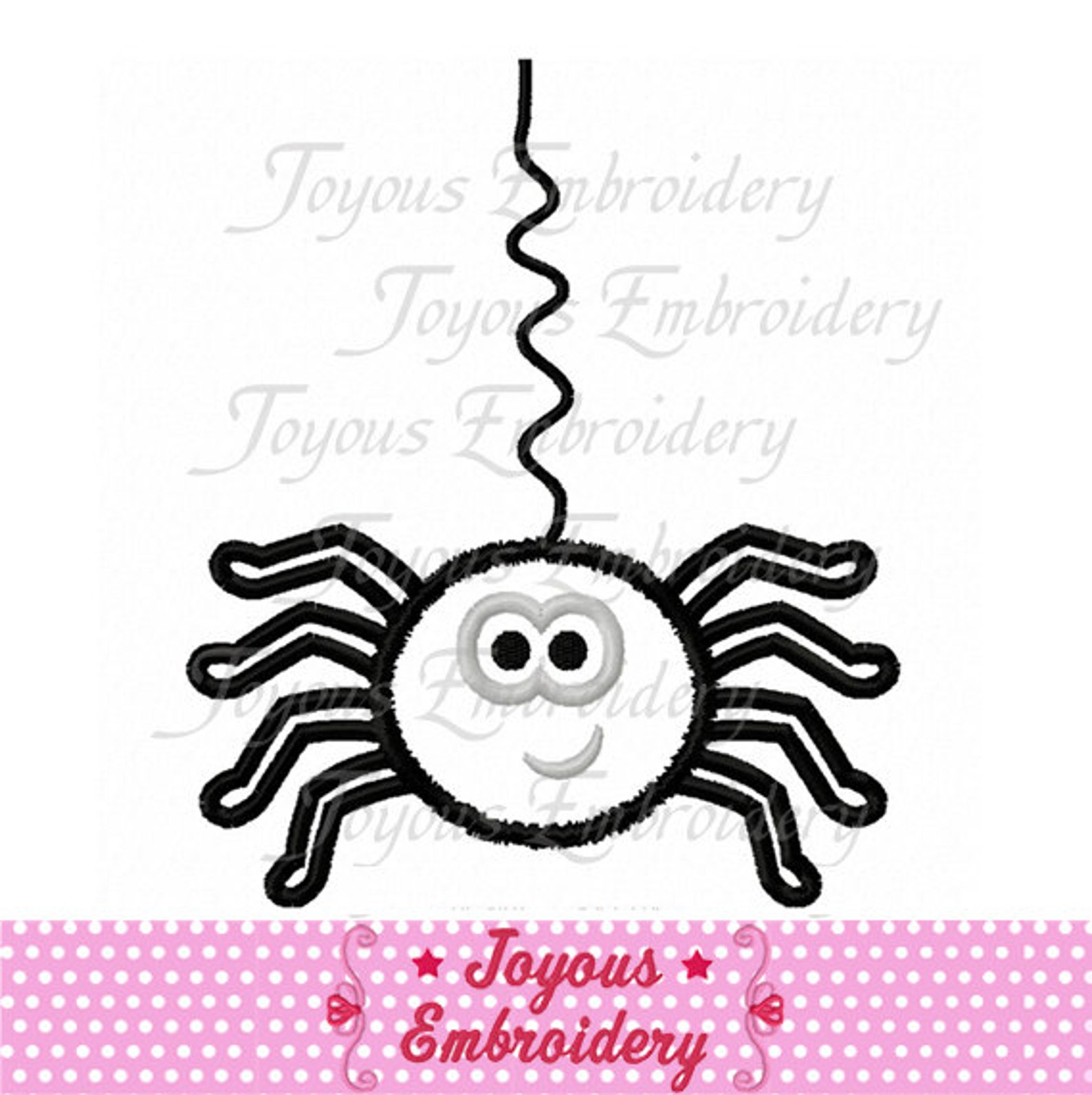 Instant Download Halloween Girl Spider Applique Embroidery Etsy