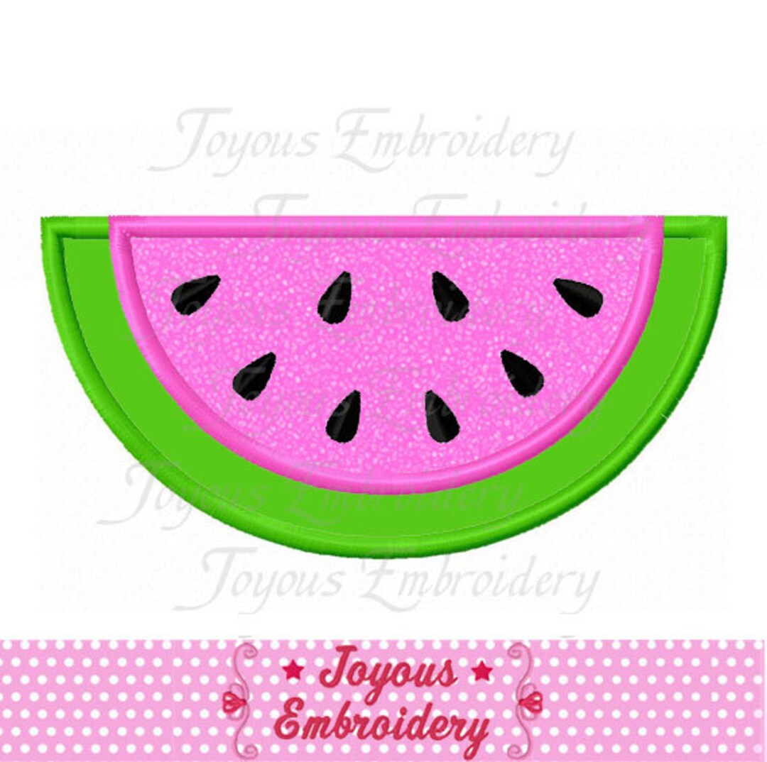 Instant Download Summer Watermelon Digital Applique Machine Embroidery ...