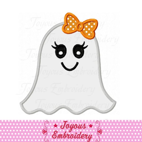 Instant Download Halloween Girl Ghost Applique Embroidery Design NO:2201