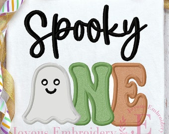 Spooky One Embroidery,Halloween Embroidery,Ghost Applique,Halloween Embroidery File,Machine Embroidery File