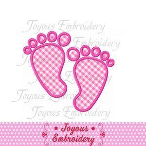 Baby Footprint Applique,Footprint Embroidery,Machine Embroidery Design NO:1515