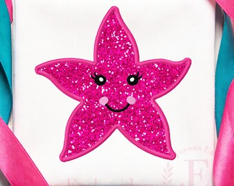 Starfish Applique Embroidery Design, Beach Summer Machine Embroidery File, Digital Download