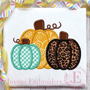 Thanksgiving Pumpkin Applique,Pumpkin Machine Embroidery Design,Thanksgivign Embroidery File