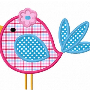 Cute Bird Applique,Bird Embroidery,Machine Embroidery,Embroidery Design,Applique Pattern,Instant Download file NO:1292