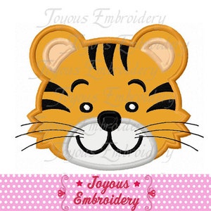 Tiger Embroidery Design,Cute Tiger Face Applique Embroidery,Zoo Animal Embroidery Design,Machine Embroidery File