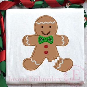 Gingerbread Applique Embroidery,Christmas Embroidery Design,Oh Snop Gingerbread Embroidery,Machine Embroidery Design