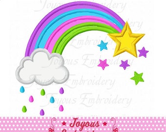 Rainbow Applique,Rainbow Embroidery,Machine Embroidery Design,Instant Download Embroidery File NO:2581