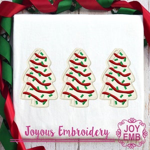 Debbie Cake Applique Embroidery,Debbie Christmas Tree Cake Embroidery,Christmas Tree Applique,Joyous Embroidery,Machine Embroidery Design