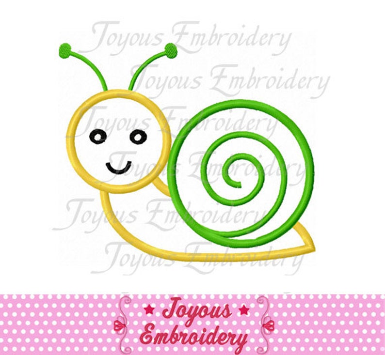 Instant Download Snail Applique Machine Embroidery Etsy