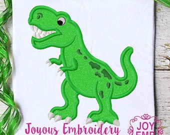 Dinosaur Applique,Rex Applique,Dinosaur Embroidery,Dinosaur Birthday,Birthday Boy Shirt,Birthday Applique,Machine Embroidery Design NO:3475