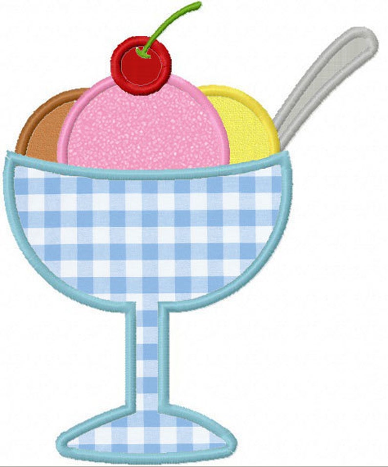 Instant download ice cream applique machine embroidery design etsy Instant download ice cream applique machine embroidery design etsy