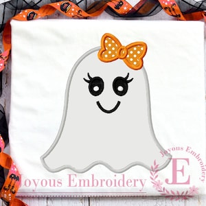 Ghost Applique Embroidery,Halloween Design for Girls,Halloween Cute Ghost Design,Machine Embroidery Design