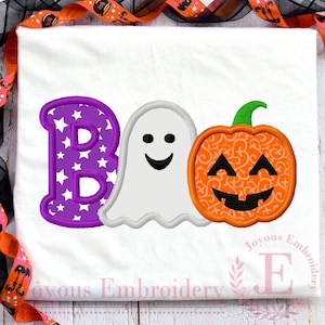 Halloween Boo Embroidery Design,Ghost Applique Embroidery,Hallween Pumpkin Embroidery,Halloween Spooky Machine Embroidery File