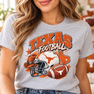 Texas Football PNG, Longhorn Football PNG, Texas Game Day Design, Burnt Orange Football, Western Football Sublimation Digital Download