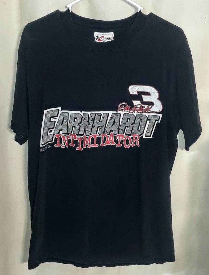 Shirt From 1999 NASCAR #3 Dale Earnhardt1999 Winston Cup Schedule Graphic Shirt By Chase Authentics Adult Medium.