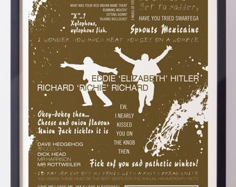 Bottom TV-serie, typografiskt tryck