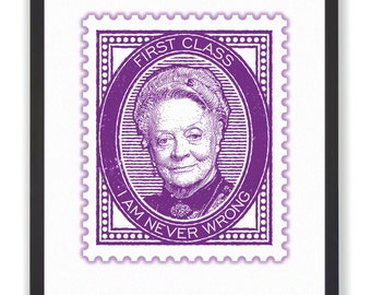 Violet Crawley Downton Abbey konsttryck: Änkegrevinnan Poster