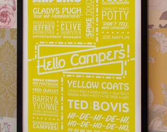 Hi-De-Hi-tryck: Maplins Holiday Camp, brittisk komedi-TV-affisch